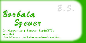 borbala szever business card